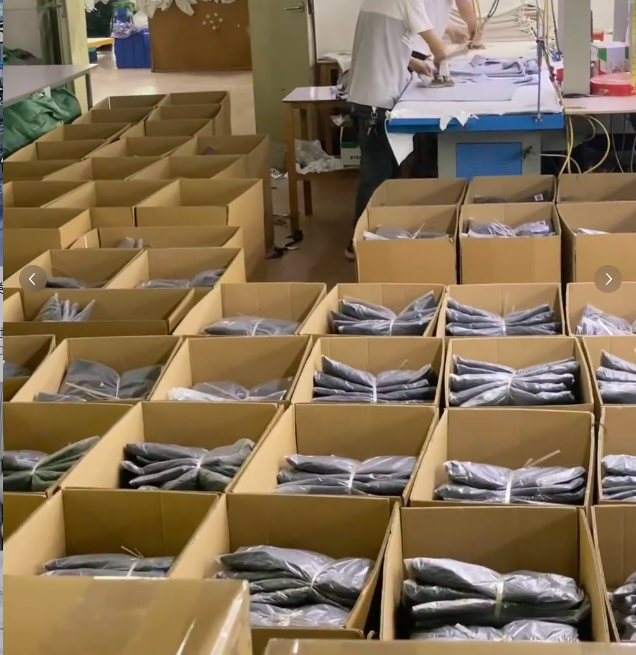Custom branded underwear packaging with hangtags and polybags