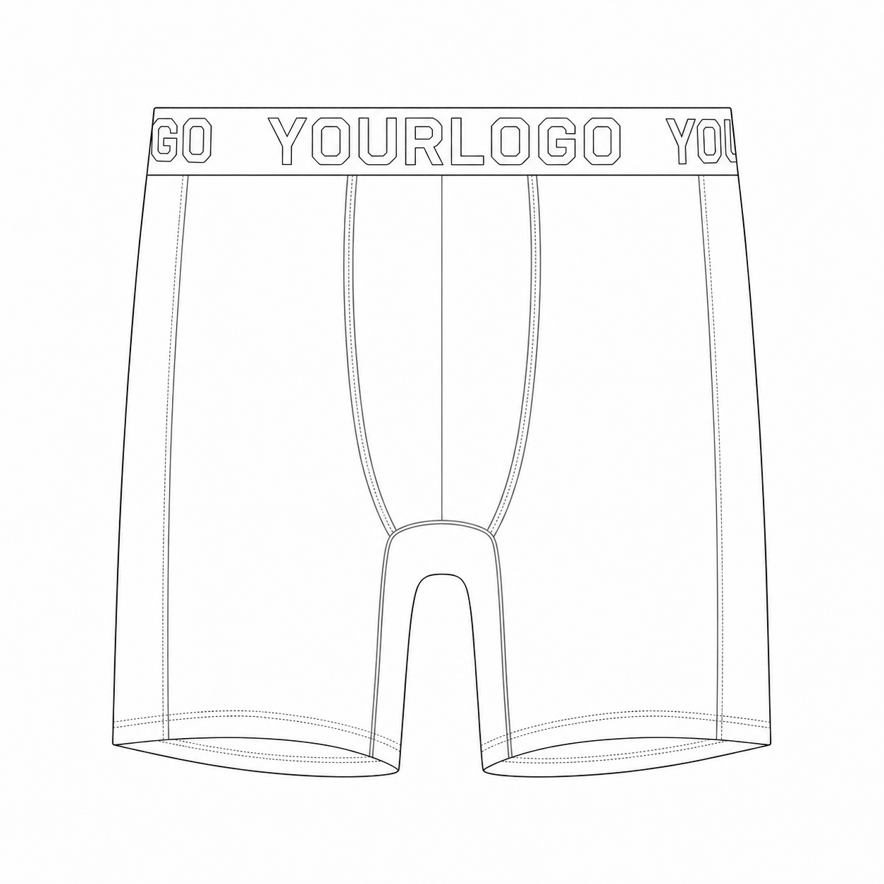 Customer-provided design sketch, tech pack or reference sample for custom underwear development